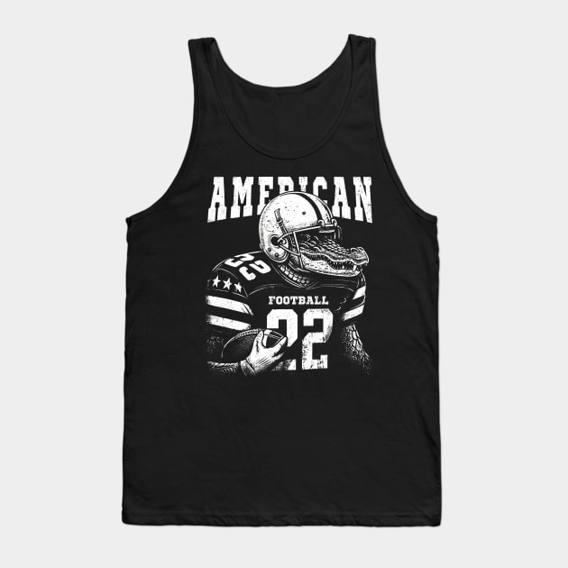 Alligator American Football Vintage Tank Top by fupi